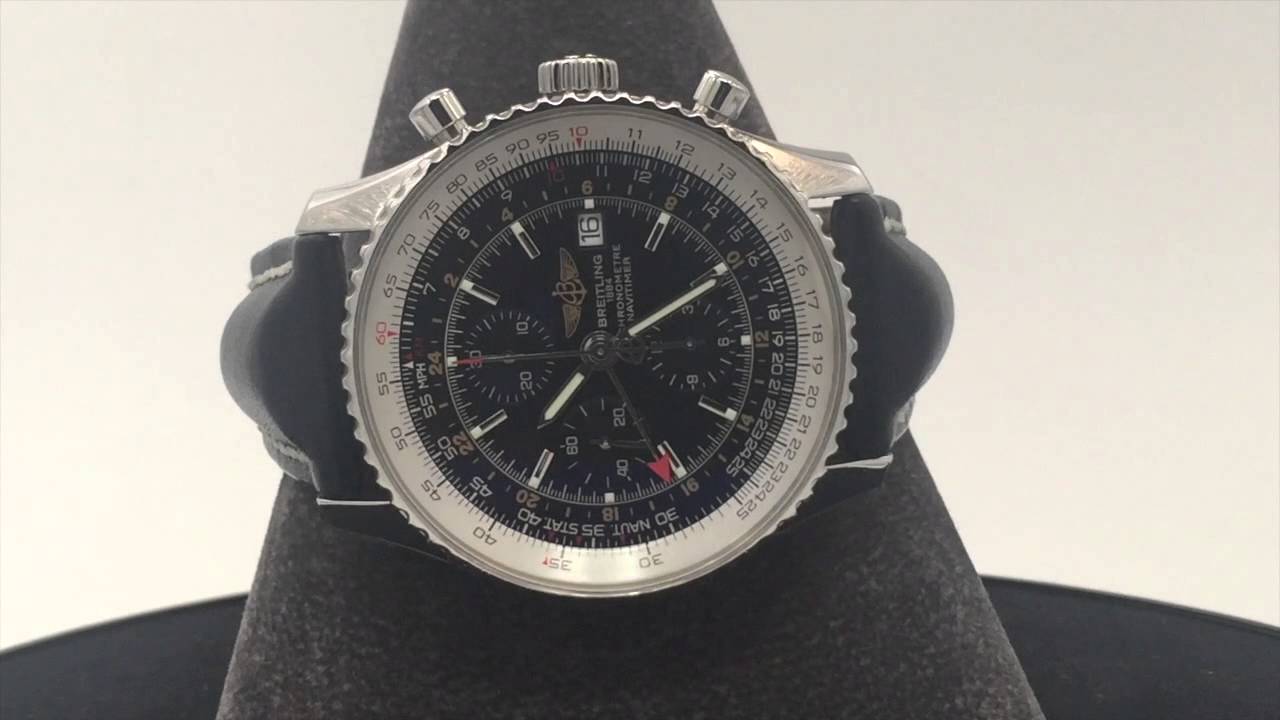 Chrono Watch Breitling Navitimer World GMT A24322