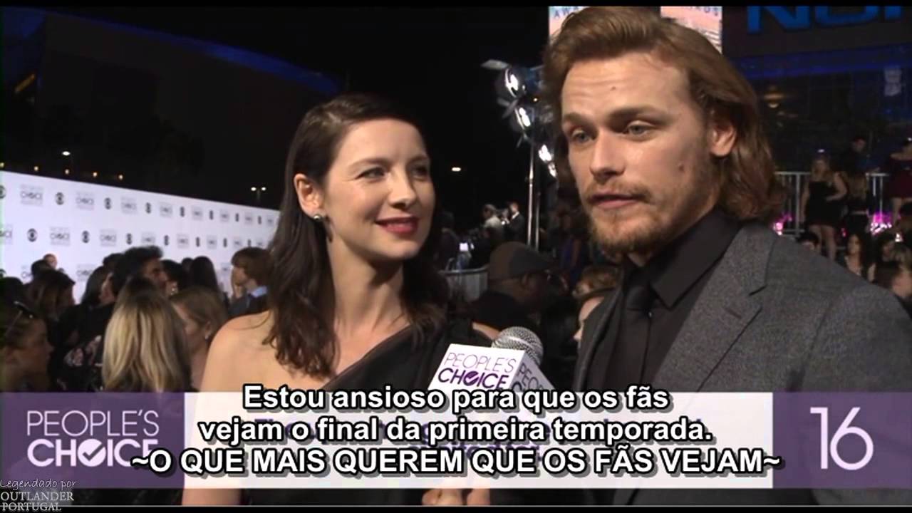 PCA 2015 - Caitriona Balfe e Sam Heughan em contra-relógio (legendado)