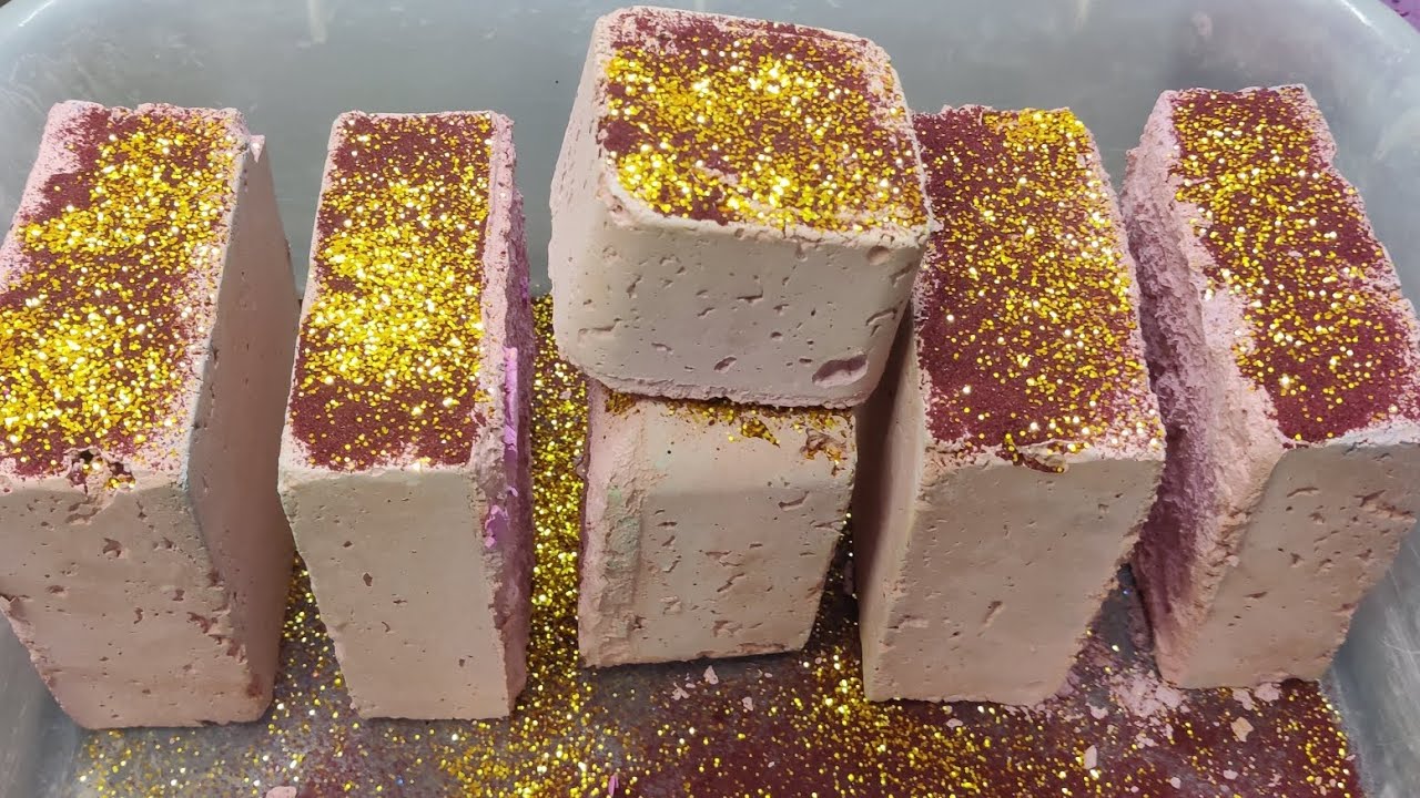 Homemade big and thick gymchalk blocks | Satisfying texture
