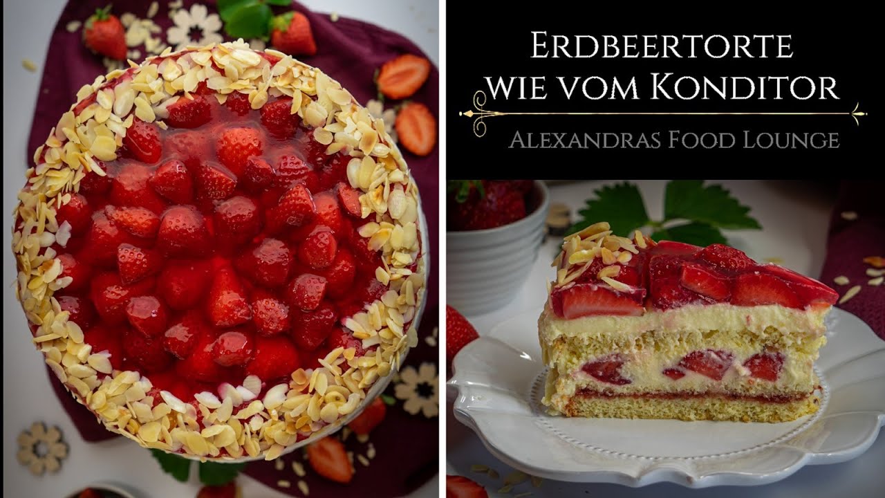 Erdbeertorte wie vom Bäcker/ Buttercreme Torte/ Gar nicht so schwer!