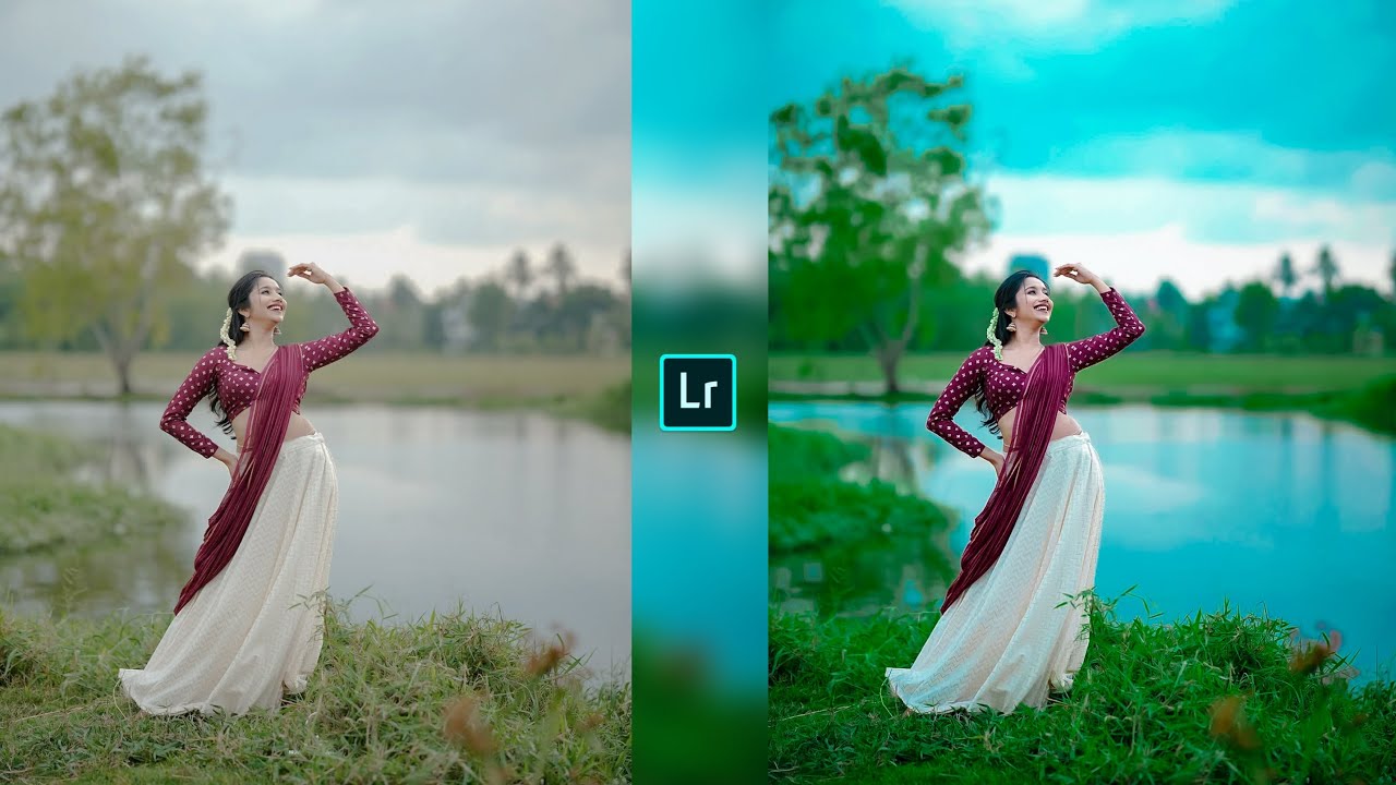 Blue and green tone Lightroom photo editing//Lightroom preset download free//