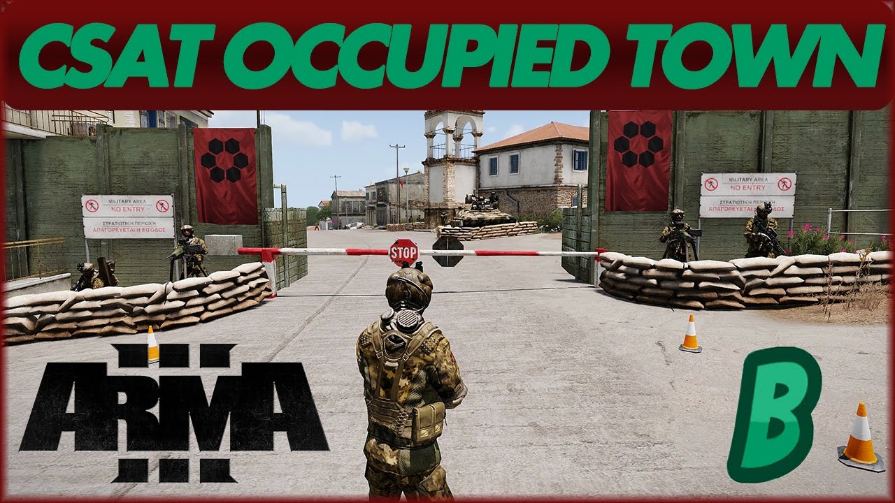 ARMA 3 - EDEN EDITOR CSAT Occupied Town (Timelapse)