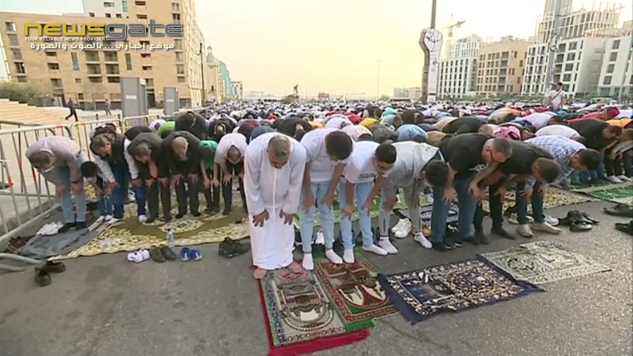 مراسم صلاة عيد الفطر في جامع محمد الامين بحضور الرئيس ميقاتي