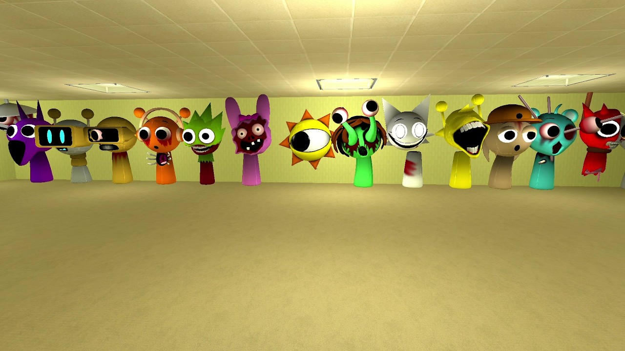 unlimited nextbots in backrooms garrys mod snpc #snpc