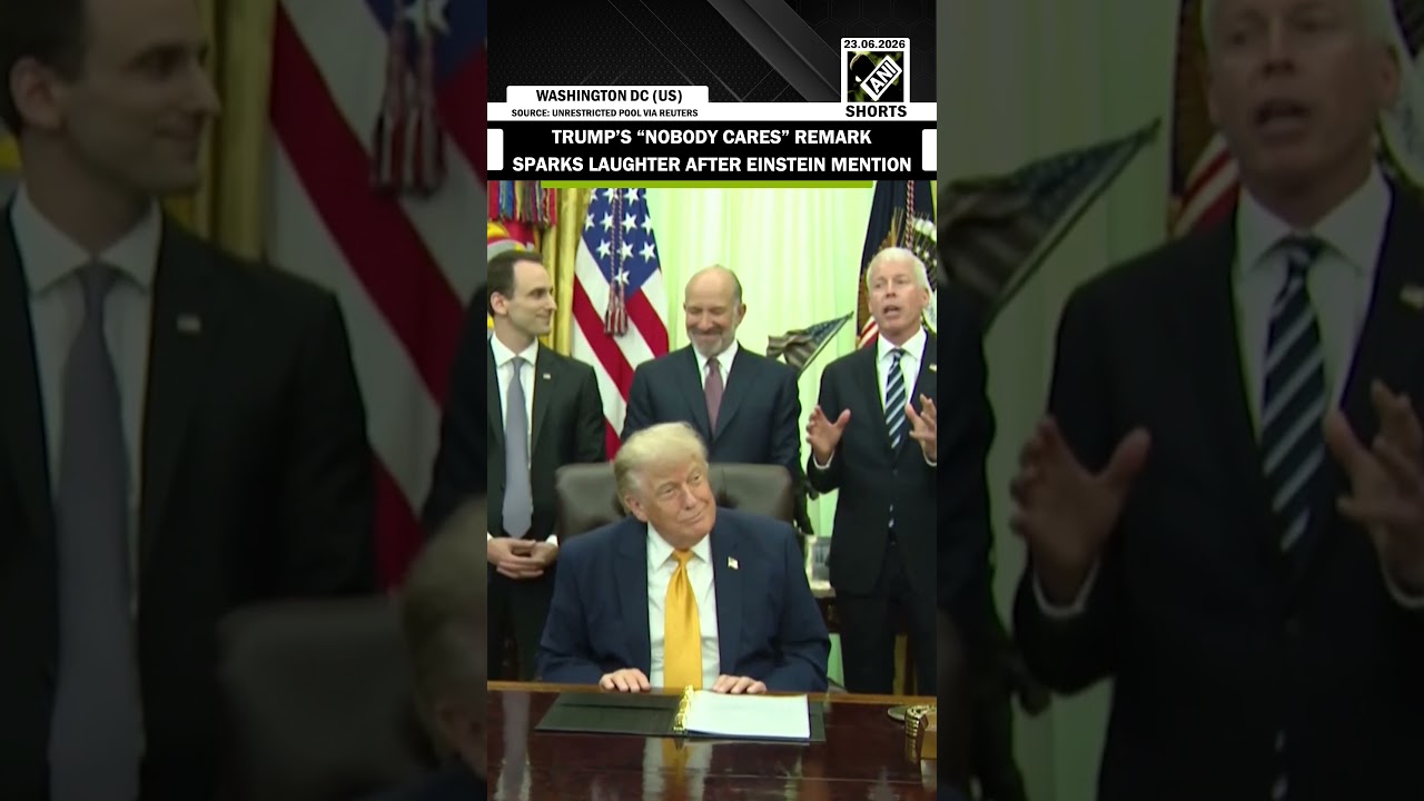 WATCH: Trump&rsquo;s &ldquo;Nobody Cares&rdquo; remark sparks laughter after &lsquo;Einstein&rsquo; mention