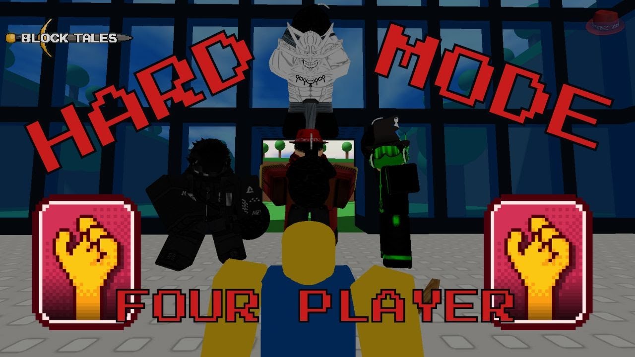 Block Tales - How Difficult is Hard Mode with Four Players?