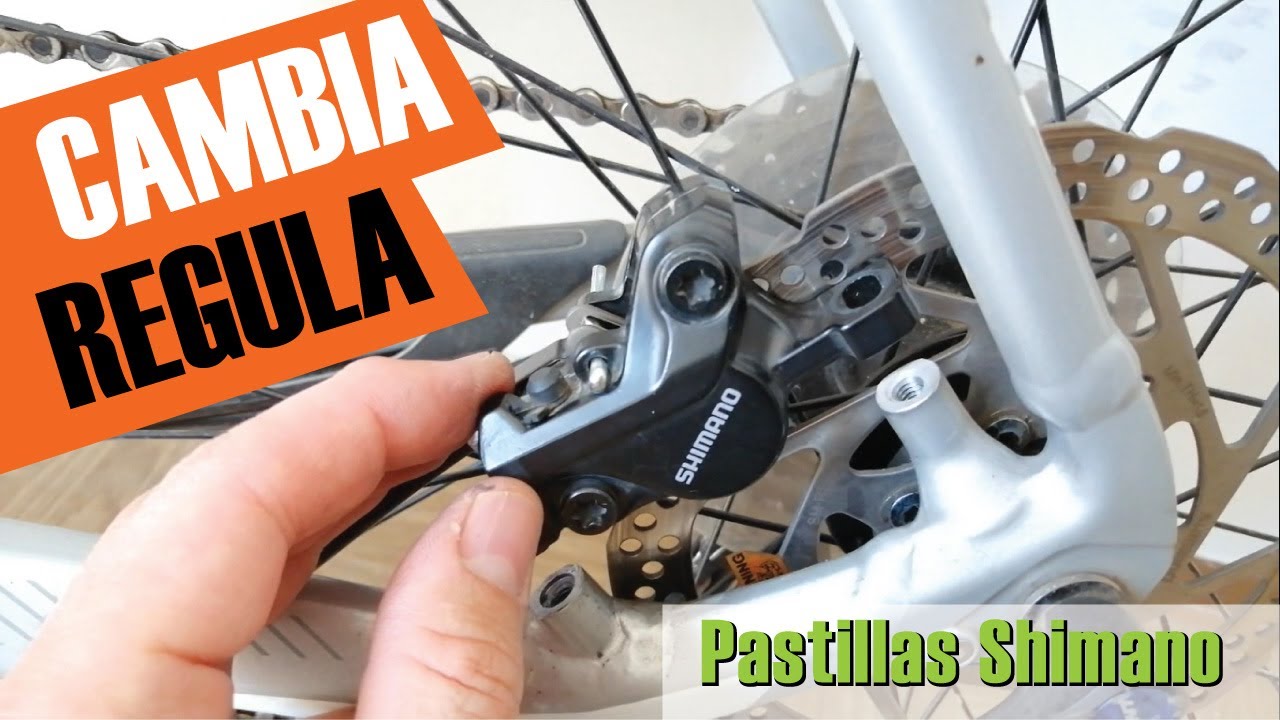 Como CAMBIAR y ajustar PASTILLAS de FRENO a discos Shimano de una bicicleta. Casi SIN HERRAMIENTAS!