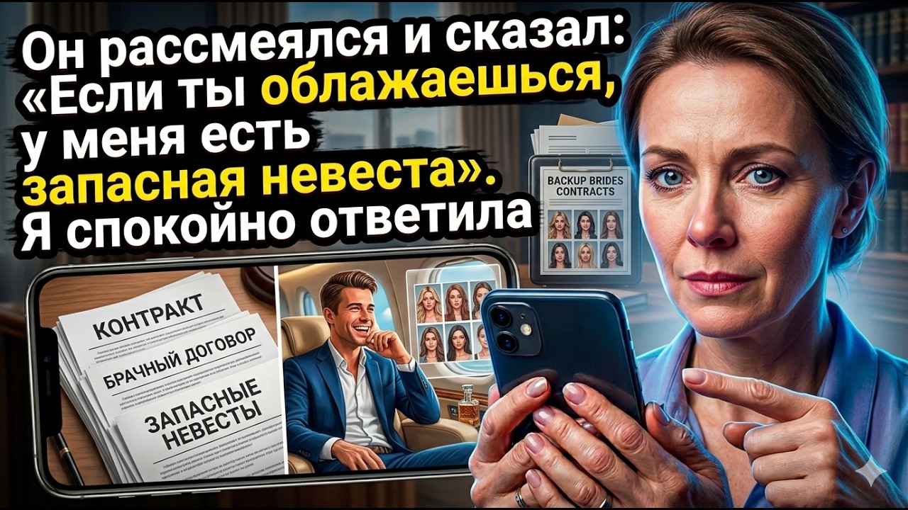 Он рассмеялся и сказал: «Если ты облажаешься, у меня есть запасная невеста». Я спокойно ответила.
