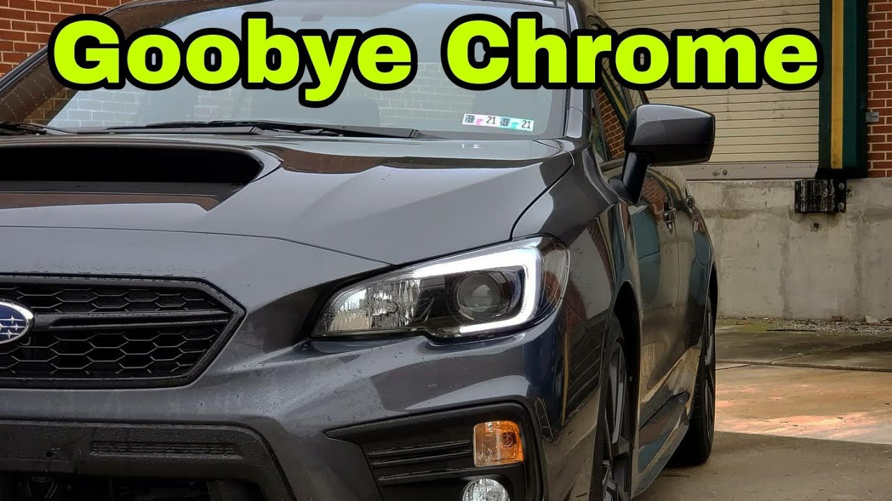 Покраска фар WRX и установка C-света