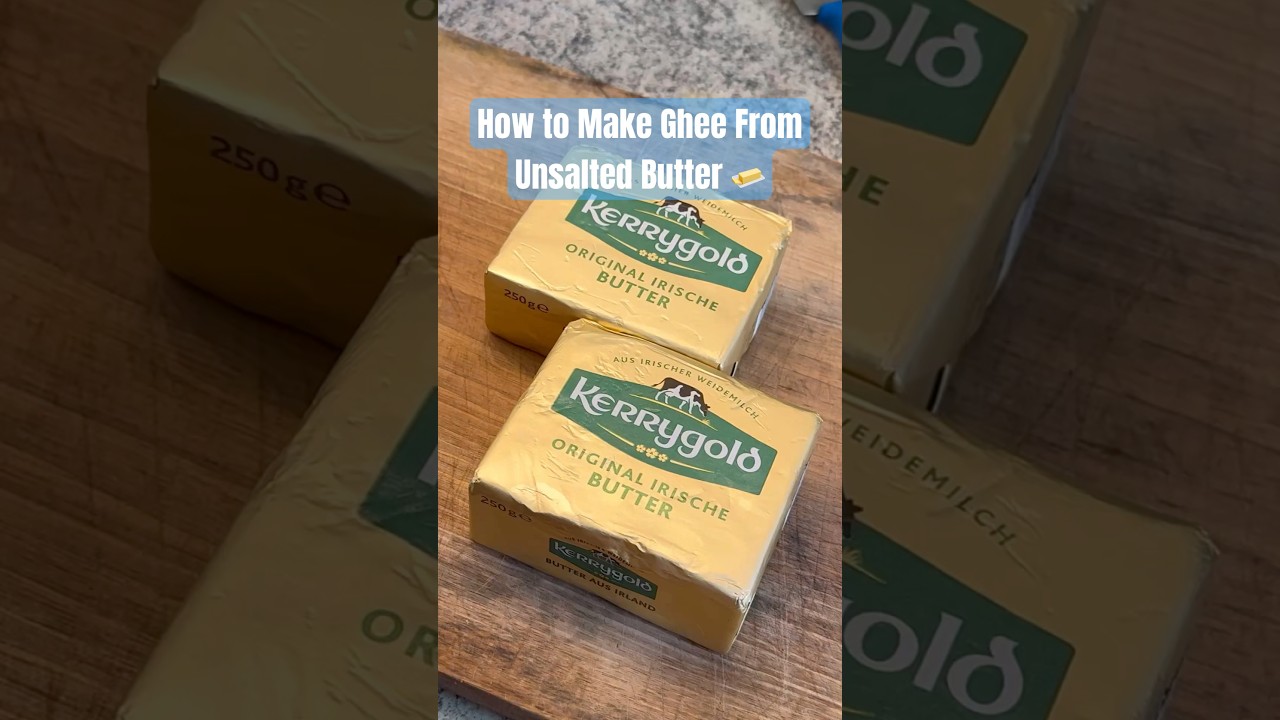 How to make ghee from Butter in Germany 🇩🇪 #recipe #ghee