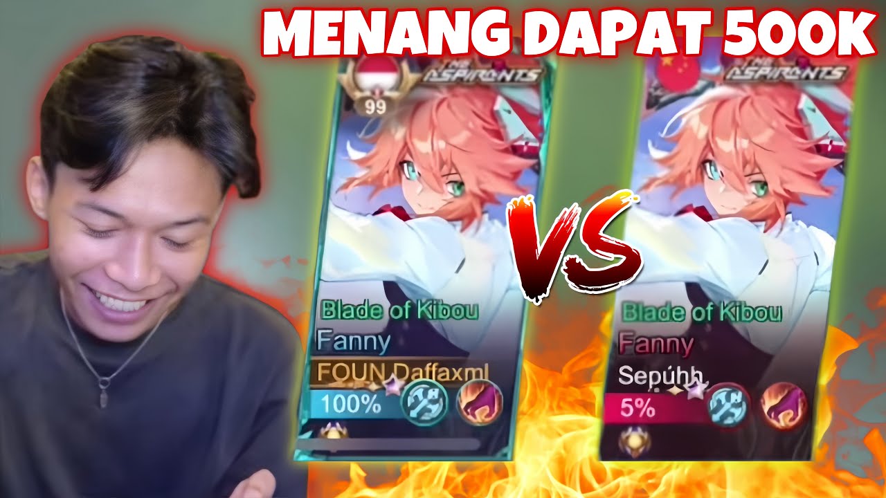 BY ONE FANNY AGAINST ME, IF YOU WIN, YOU GET 500,000!!! - Mobile Legends