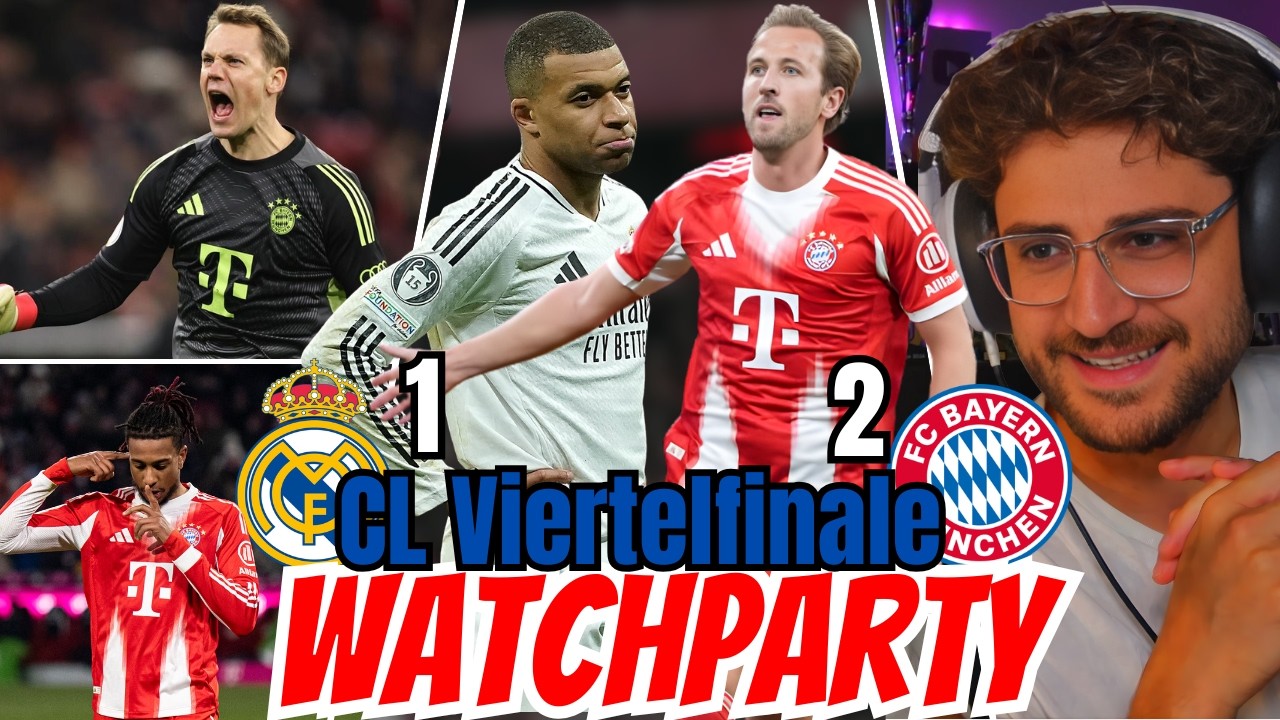 NEUER IST DER GOAT MIT 40 🔥🐐 XXL Real Madrid vs. FC Bayern CL-Watchparty mit Willy, Mert & Ali 👀🔥⚽