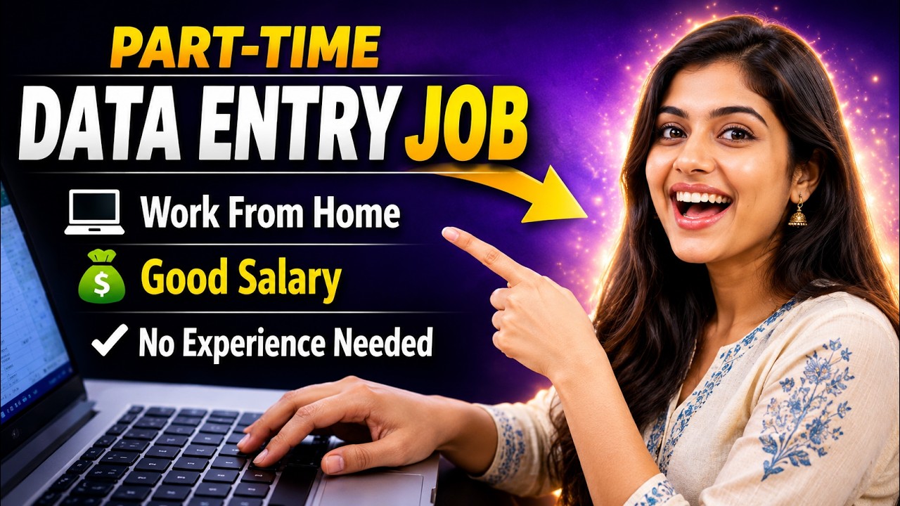 🔴Part Time Data Entry Job | Work From Home | For September 2026 🔥