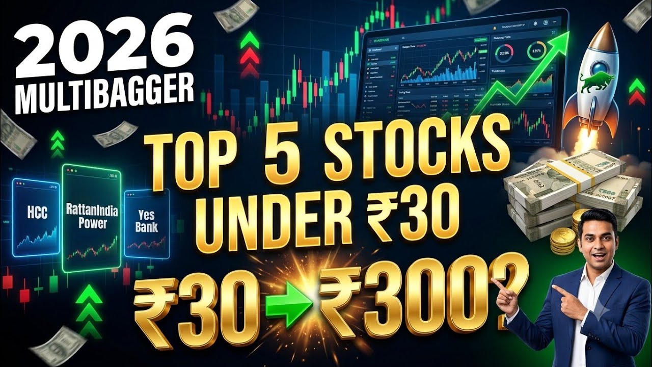 🔥 Top 10 Multibagger Stocks Under ₹30 in 2026 | ₹30 Se ₹300 Tak Ja Sakte Hain? | Best Penny Stocks