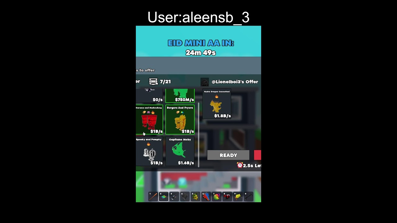 Trading with machine in sab USER:aleensb_3