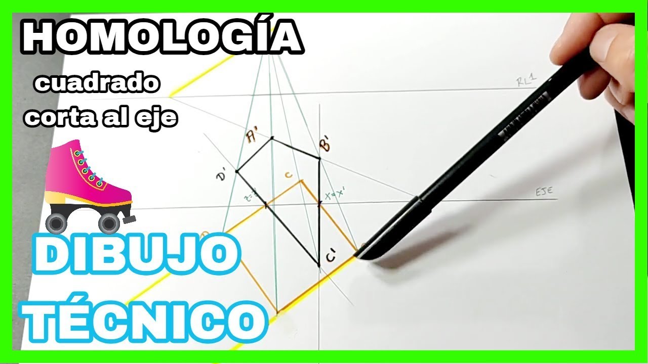 HOMOLOGÍA - cuadrado🟨 que **corta al eje**