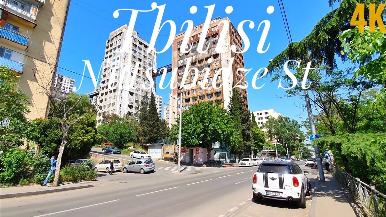 【4K】Walking in Georgia, Tbilisi / Shalva Nutsubidze St