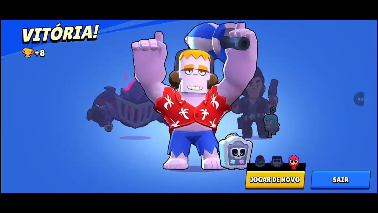 Jogando brawl stars