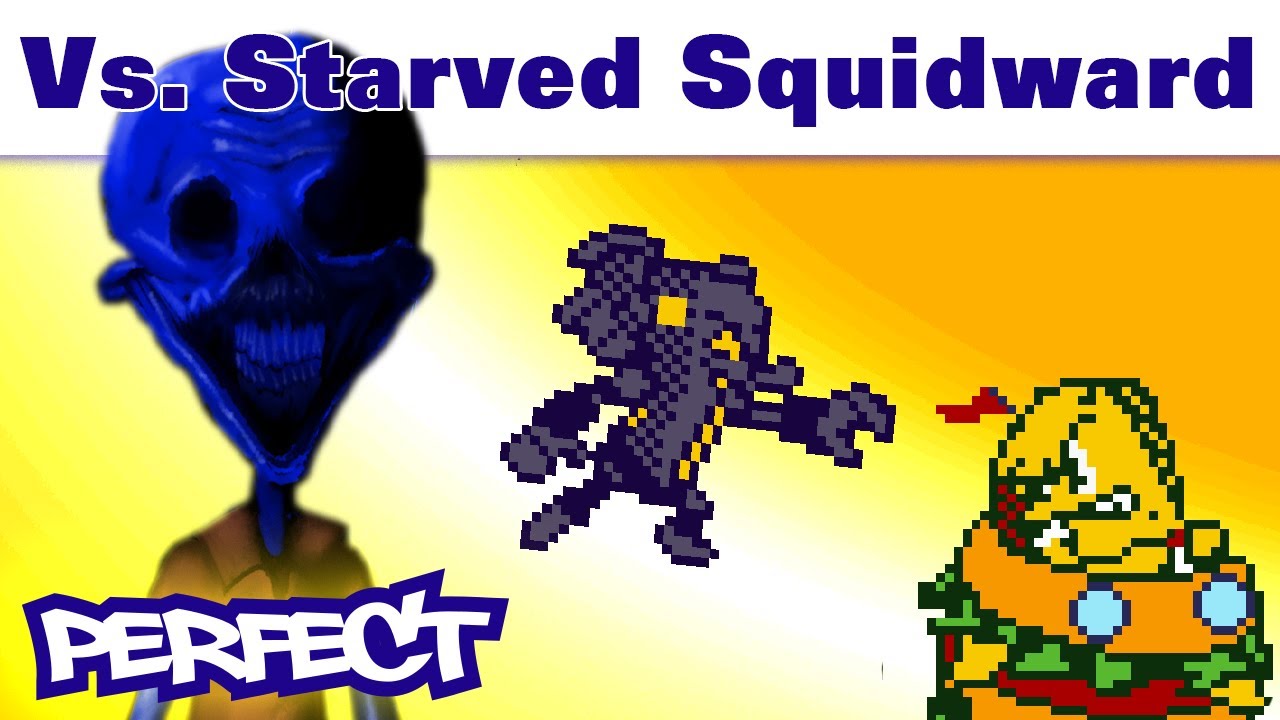 Trident Terror: vs. Teuthida (Cool Starved Squidward Mod!) - FNF Mod - Perfect Combo Showcase [HARD]