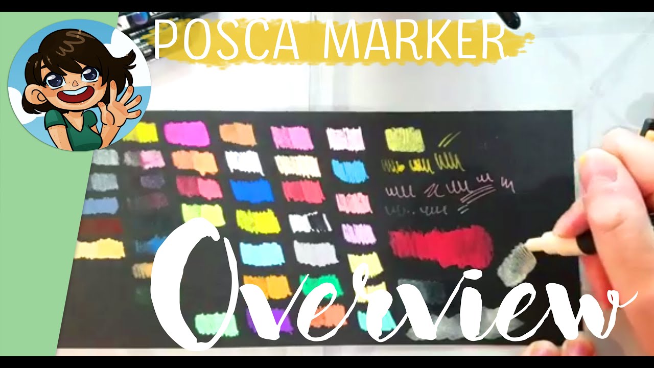 Обзор и образцы маркеров POSCA