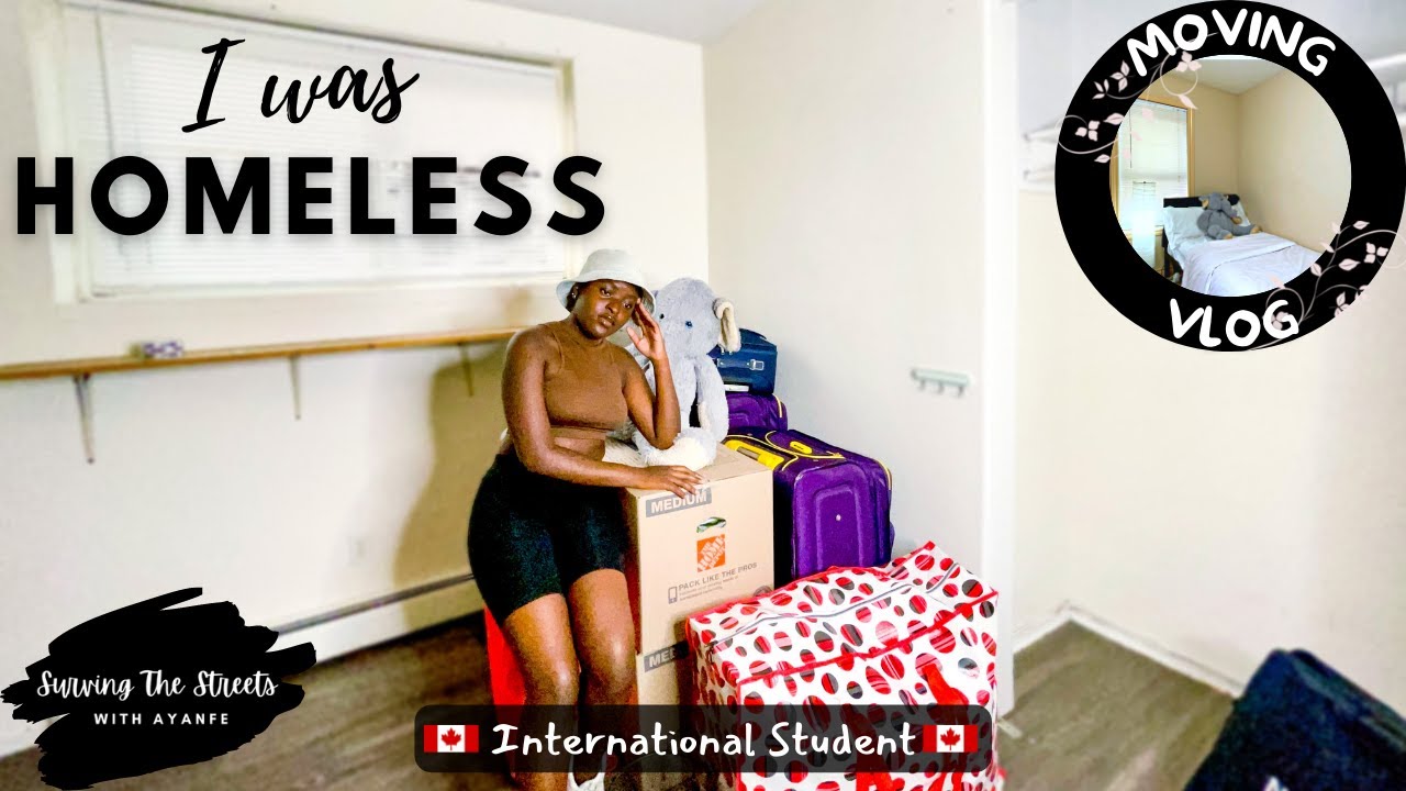I moved out and I was HOMELESS| Move into my student apartment with me