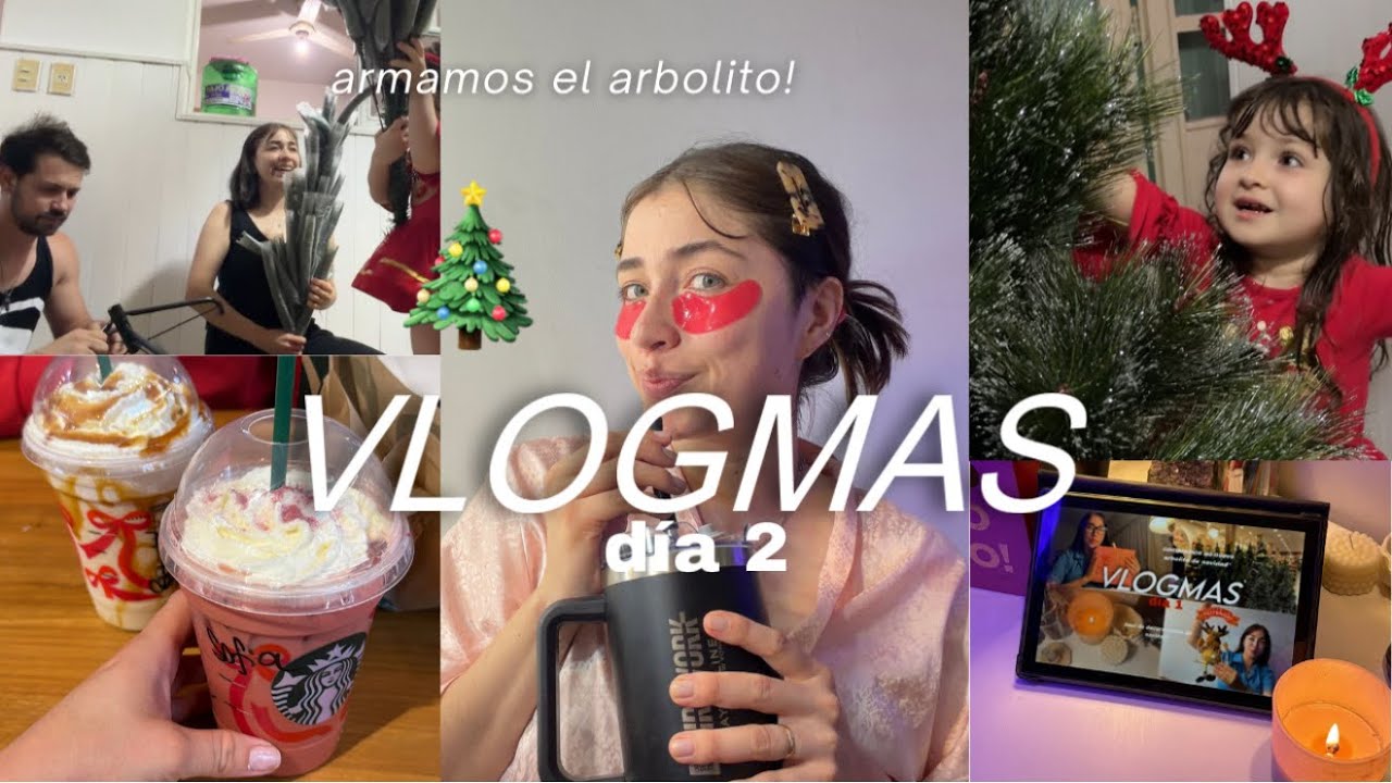 VLOGMAS día 2~ ARMAMOS el ARBOLITO de NAVIDAD! 🎄merienda, Calendario de Adviento & más✨ 