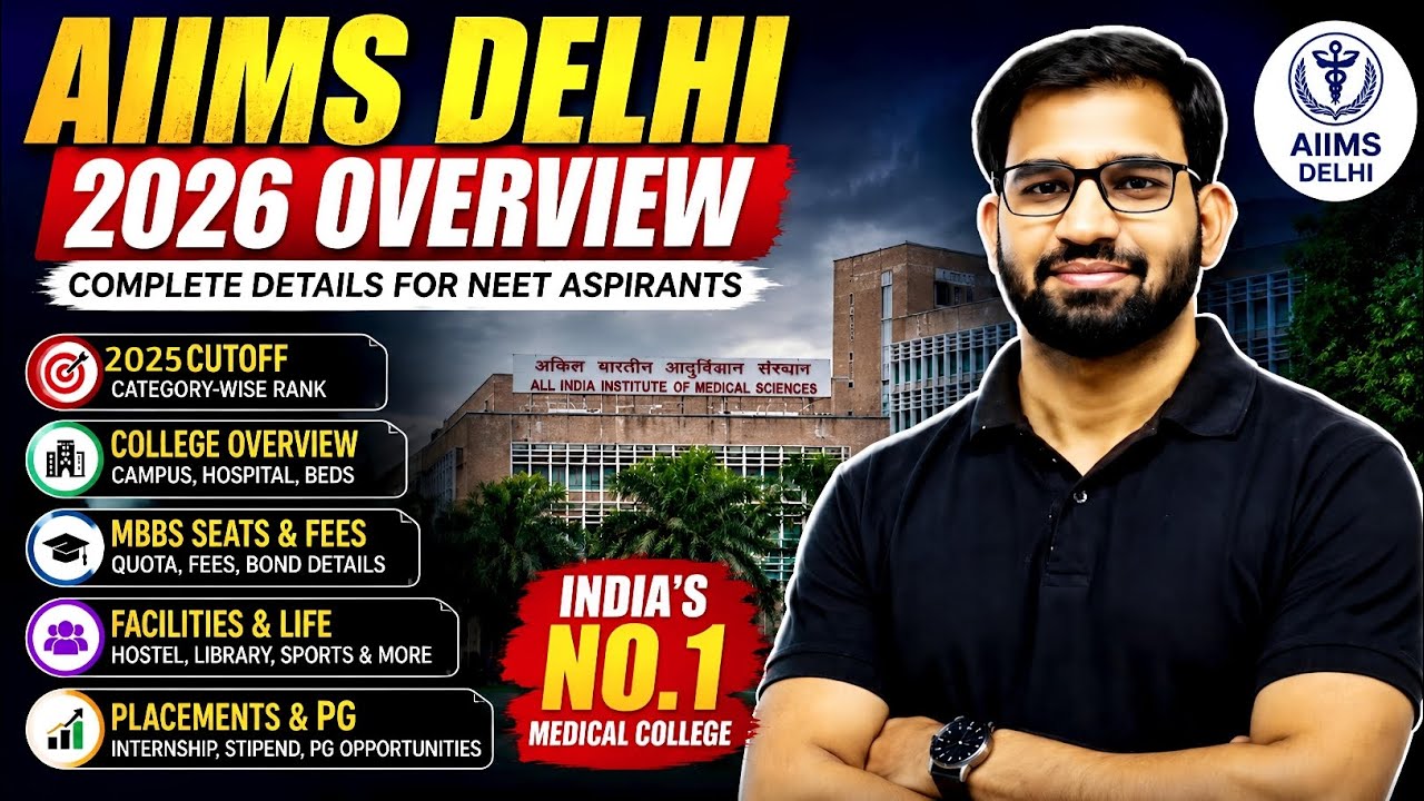 🔥 AIIMS Delhi MBBS 2026 Complete Details | Cutoff, Hostel, Facilities & Student Life