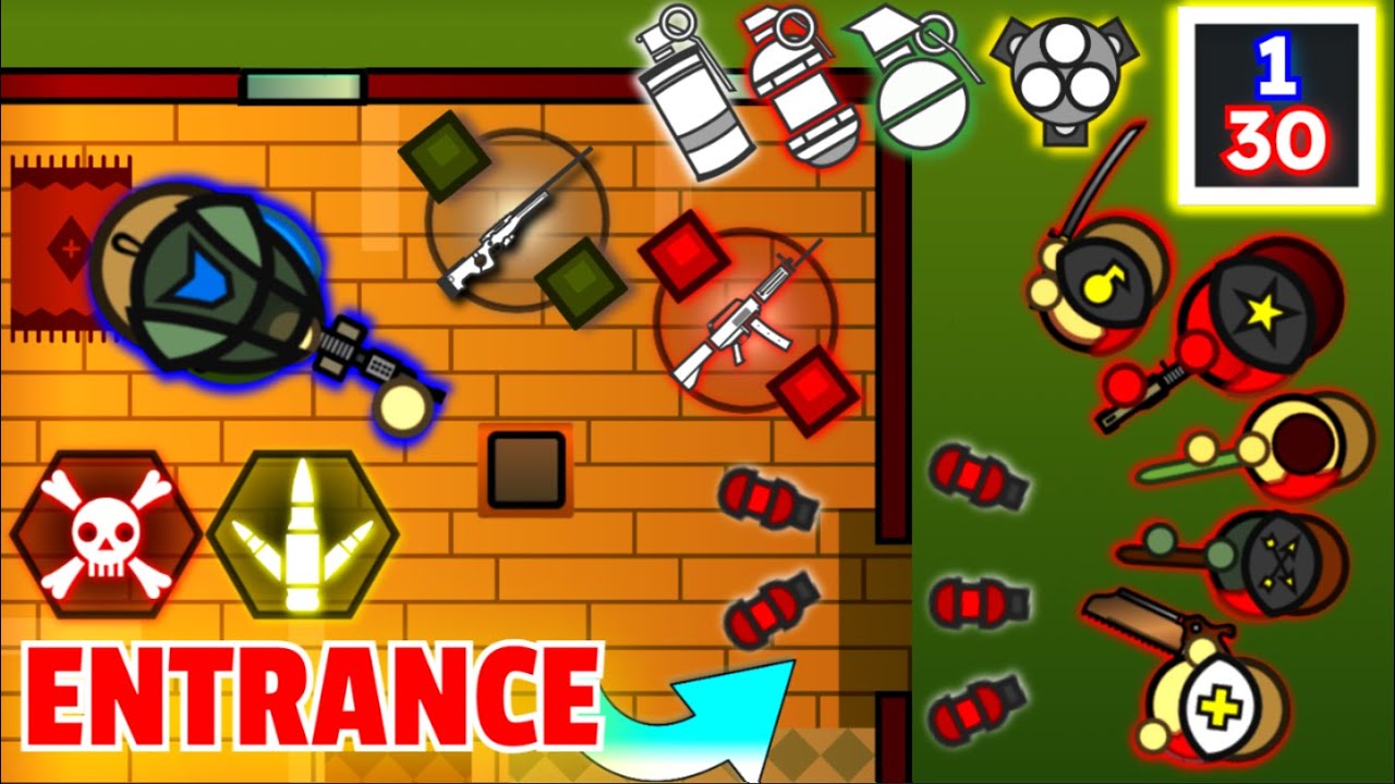 1V30 Lone Survivr *CLUTCH* Using HOUSE as a Fort! | Surviv.io 50v50 Compilation
