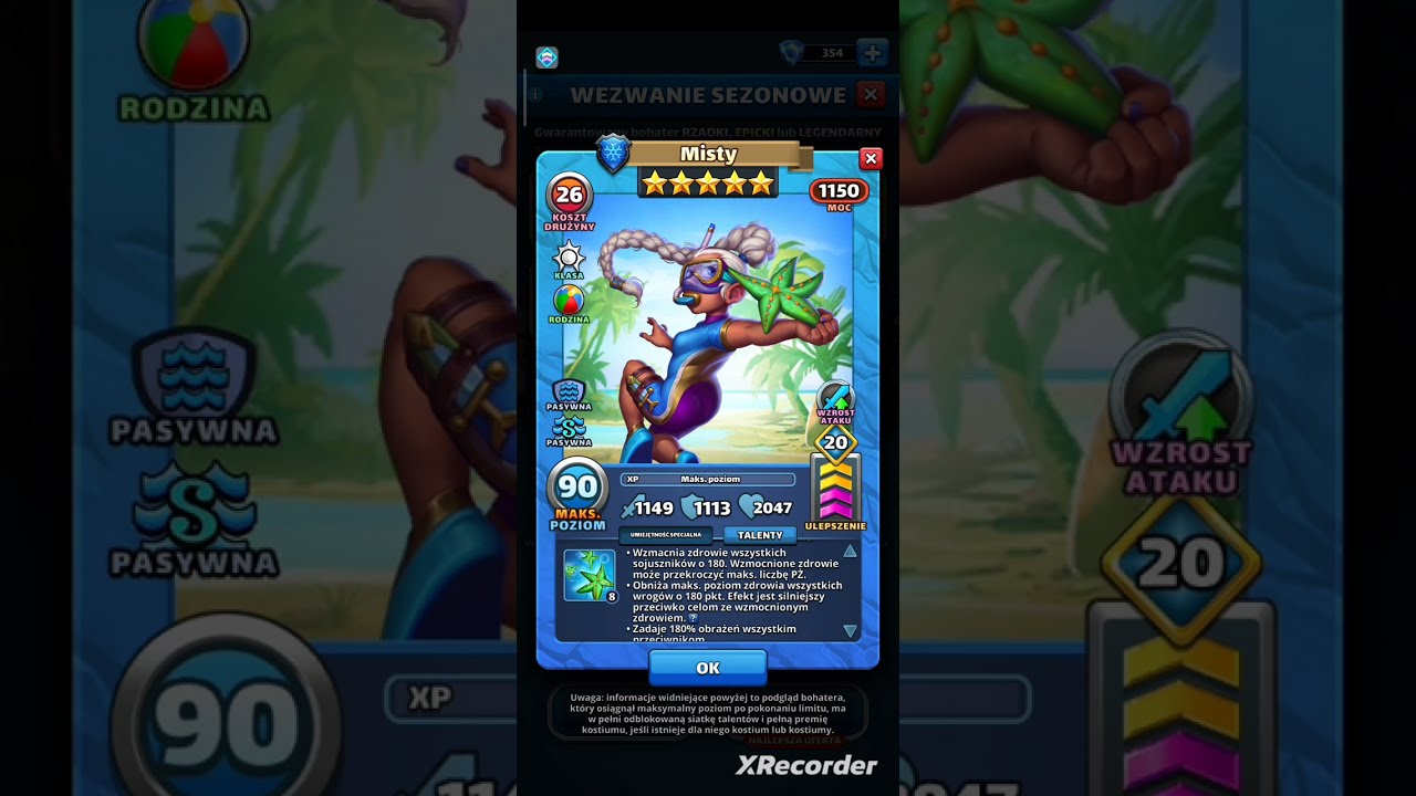 Empires and Puzzles Misty Review Is She Good? - BEACH PARTY - Misty Recenzja Czy Jest Dobra?