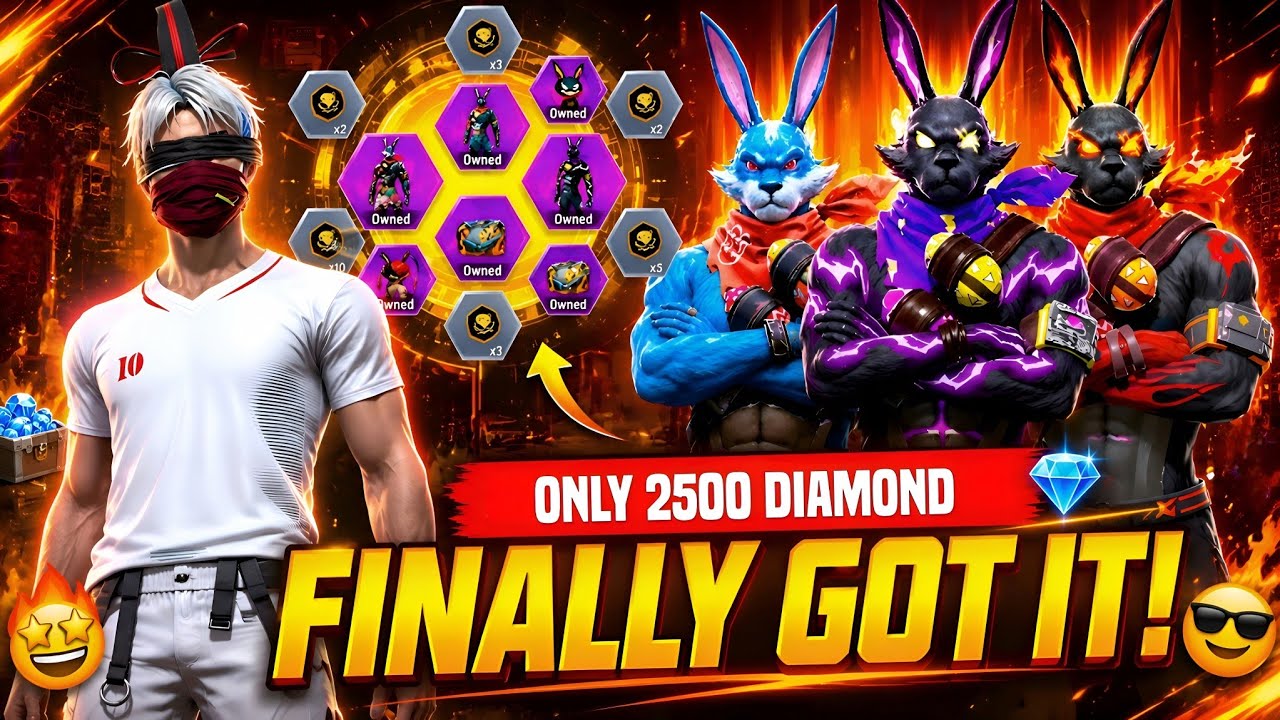 🤯NEW BUNNY BUNDLES RING EVENT 💥I GOT BLUE BUNNY 🔥LAST TWIST 😵 ||  #freefire