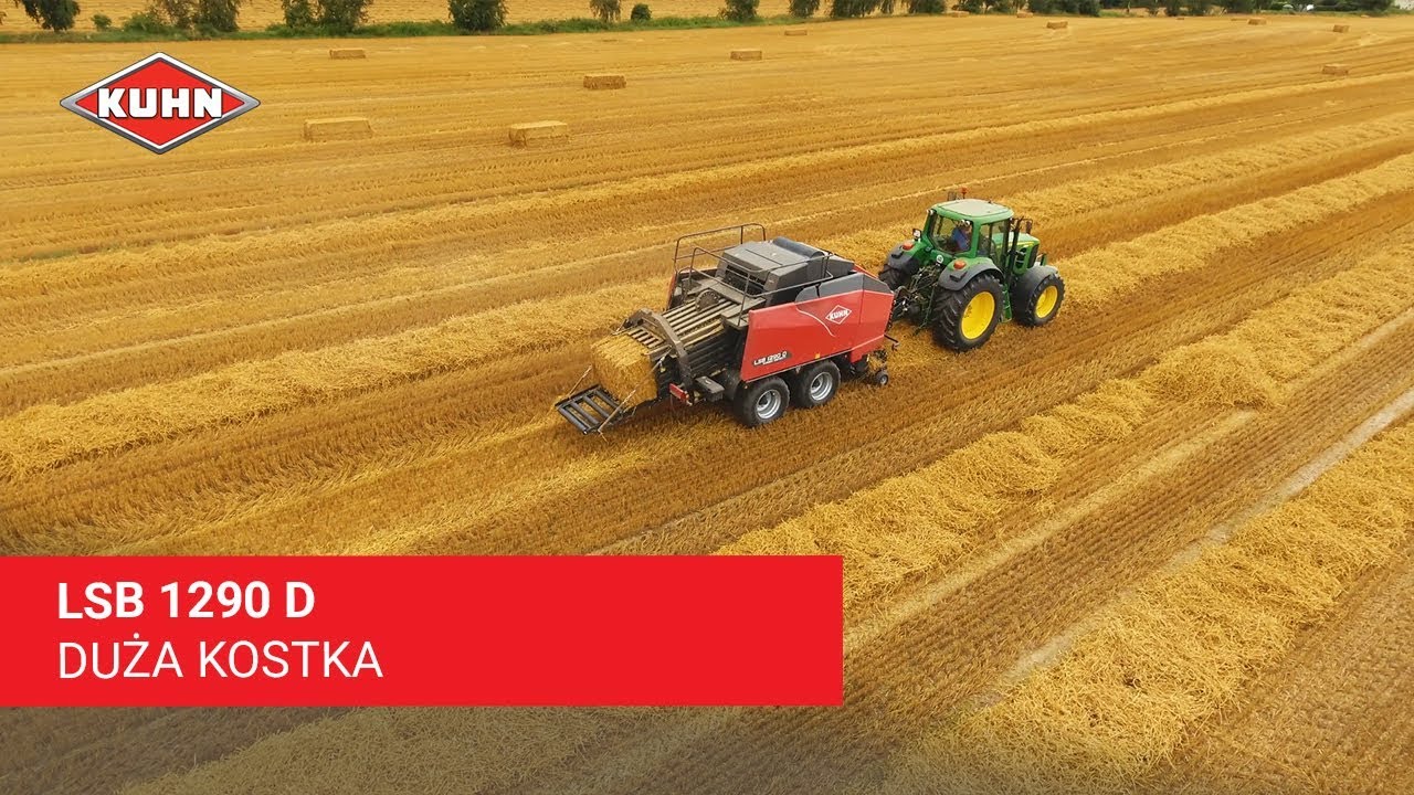 Wielkogabarytowa prasa kostkująca KUHN LSB 1290 D - jeszcze bardziej zagęszczona kostka!