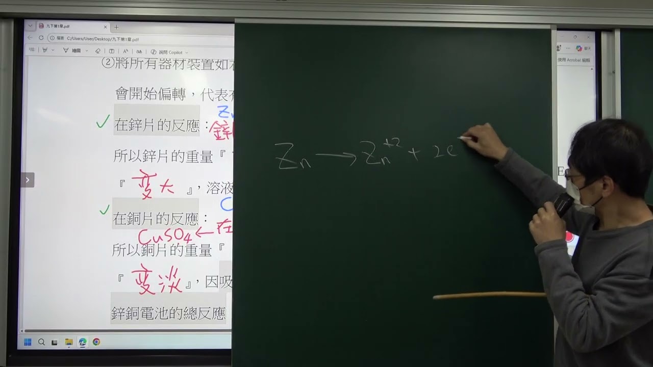 九下理化 P10 鋅銅電池