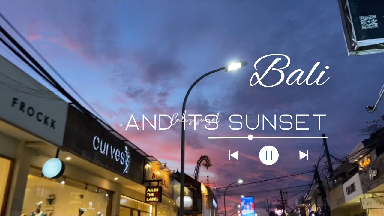 SUNSET IN KUTA BEACH