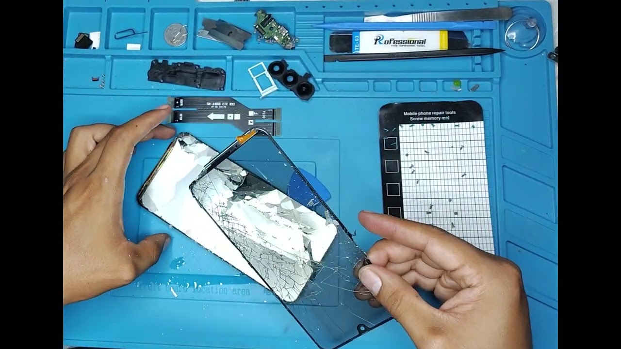 Samsung A16 Cambio de pantalla (cómo abrir / desarmar A16)