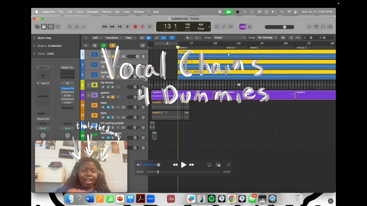 you have to sit down and learn how to make a vocal chain