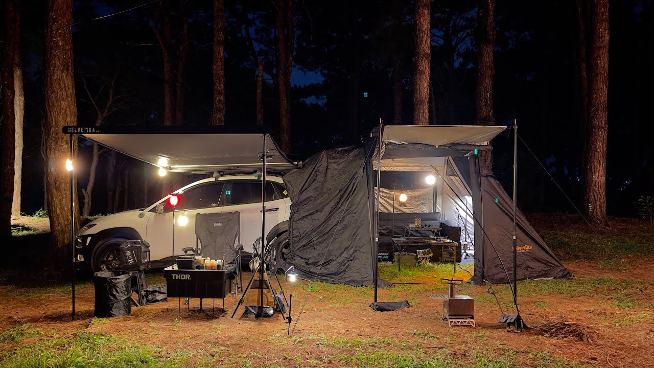 Overnight Car Camping inside Pine Forest Baguio City | Unplug Arthub Eco Camp | Helvetika | Bonflag