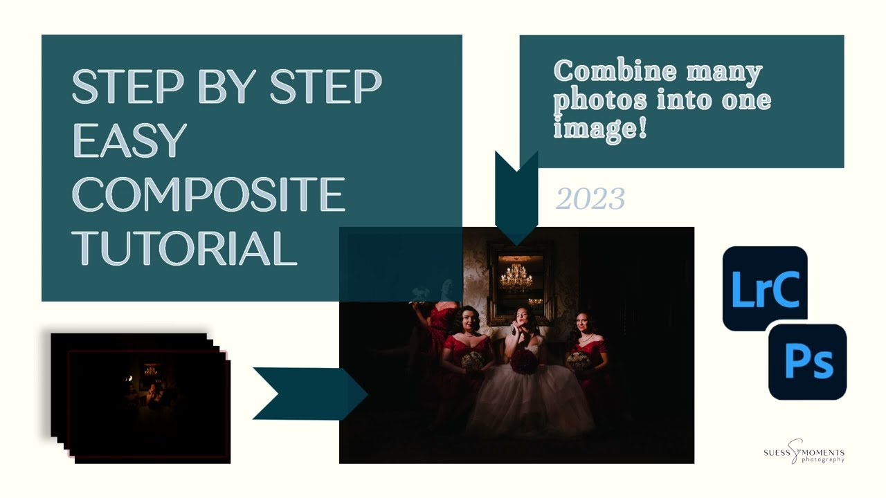 Free *full* Adobe Photoshop 2023 Composite Tutorial (combine multiple photos into one image)