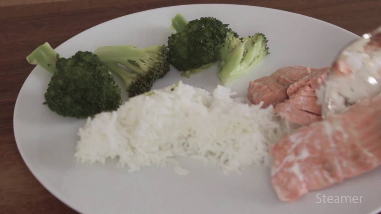 INTERTRONIC Steamer - Salmone con broccoli e riso