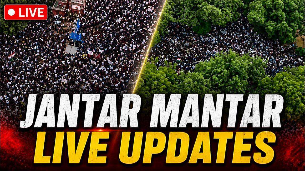CJP Protest LIVE Updates | Massive Crowd At Jantar Mantar | Delhi Protest LIVE | Chalo Sansad March