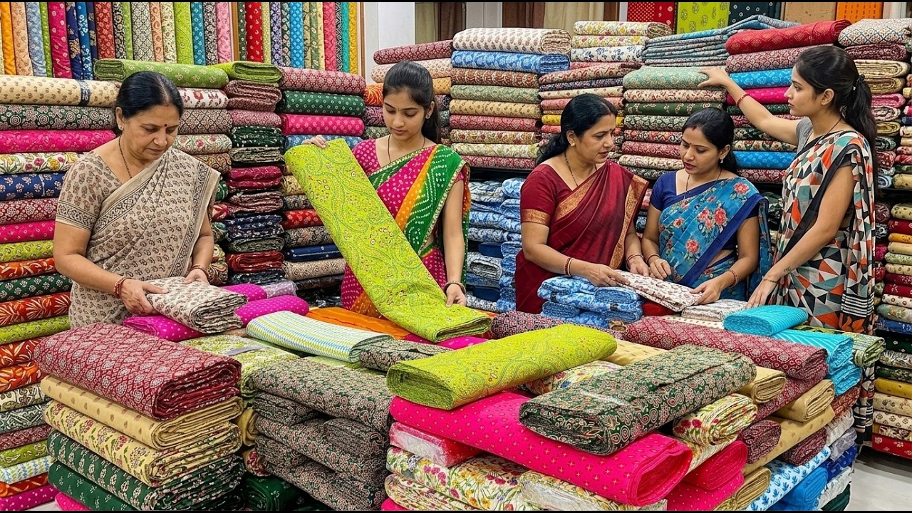 18 ₹ 😱 Surat Biggest Fabric Manufacturer 😱Full Factory Tour Cotton Fabric Surat  Fabric wholesale