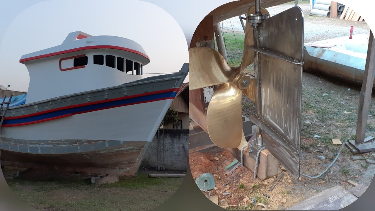 Colocando Hélice e Leme no Bote