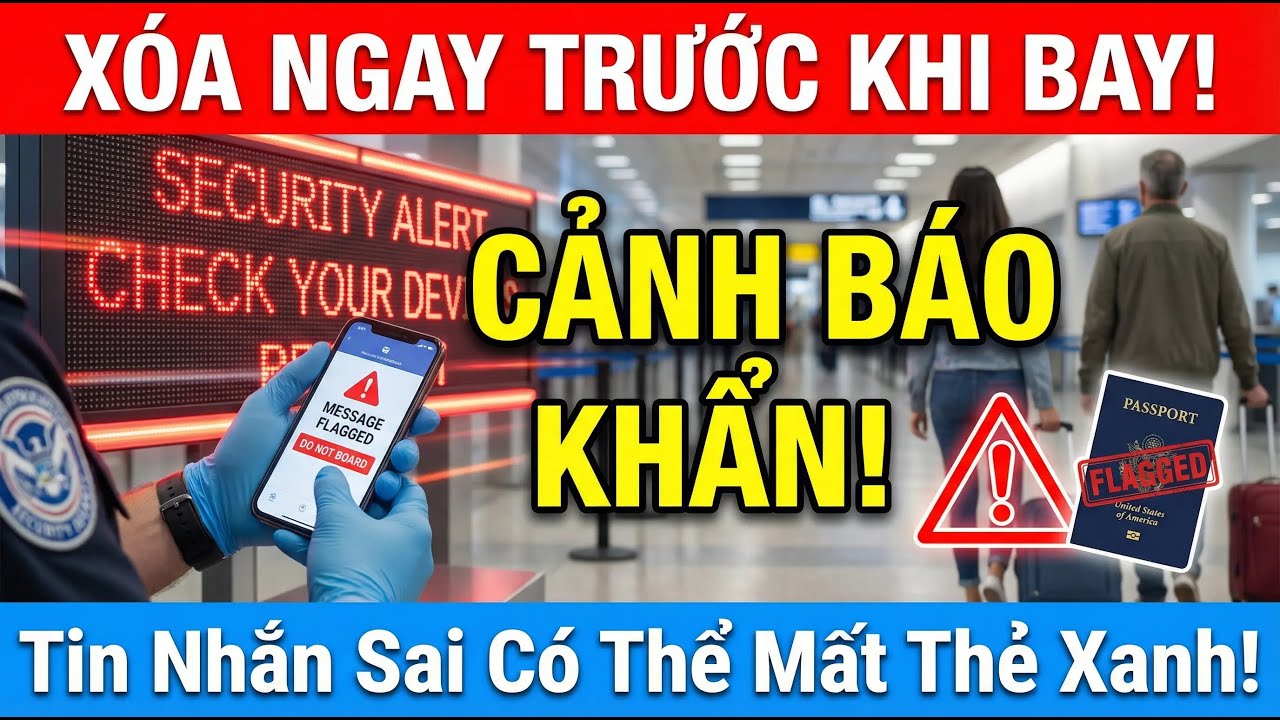 CẢNH BÁO KHẨN! Xóa Ngay Những Tin Nhắn Này Trước Khi Nhập Cảnh Mỹ - Nguy Cơ Mất Thẻ Xanh.