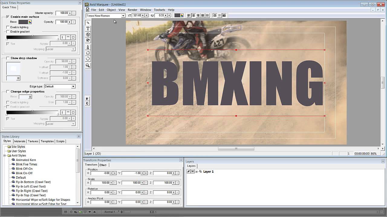 Learn Media Composer Lesson 39: The Marquee Title Tool 1