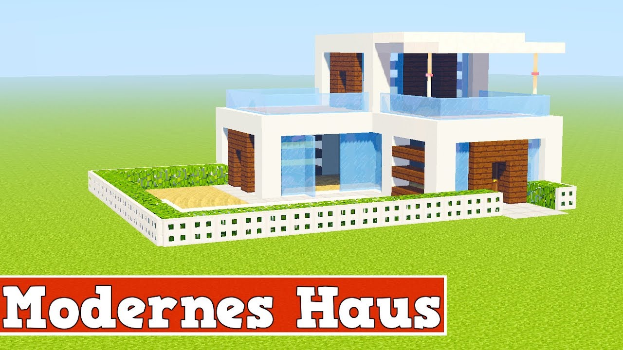 Wie baut man ein kleines und einfaches Modernes Haus in minecraft | Minecraft Modernes Haus Bauen