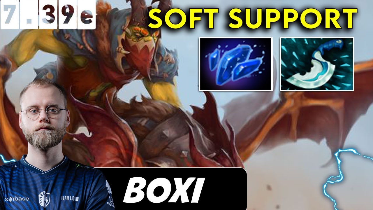 Boxi Batrider Soft Support - Dota 2 Patch 7.39e Pro Player Gameplay