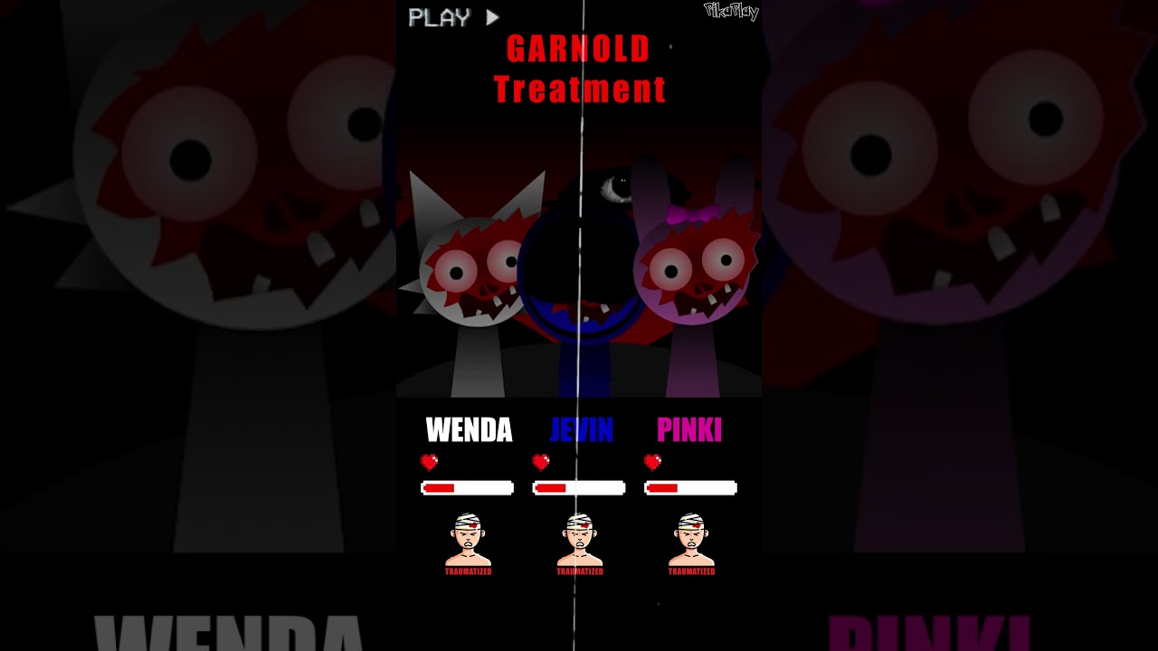 HP Bar Wenda Jevin Pinki in Treatment Mods | Different Mods #sprunki  #incredibox