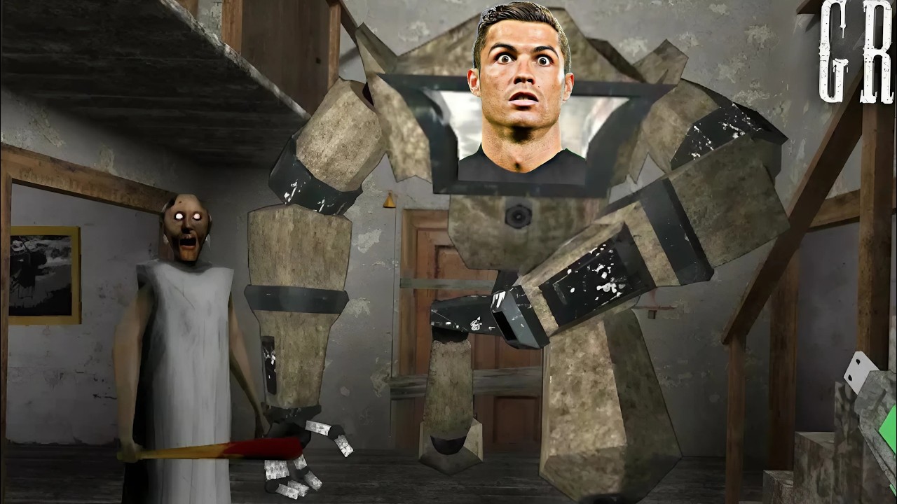 كريستيانو لأول مرة يلعب granny | الهروب بالروبوت