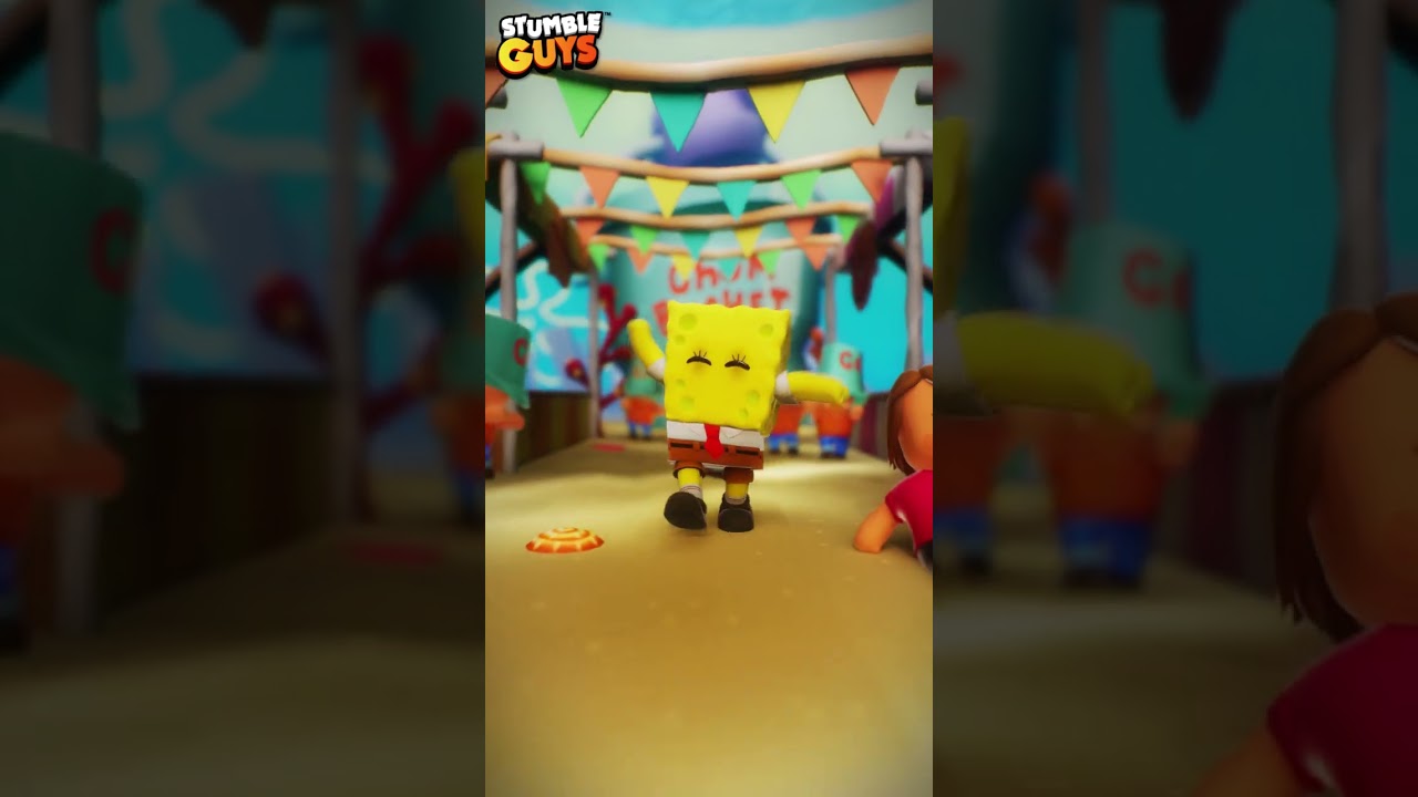 Our latest Event featuring both SpongeBob maps is live - 𝗣𝗟𝗔𝗬 𝗡𝗢𝗪! #StumbleGuys #SpongeBob