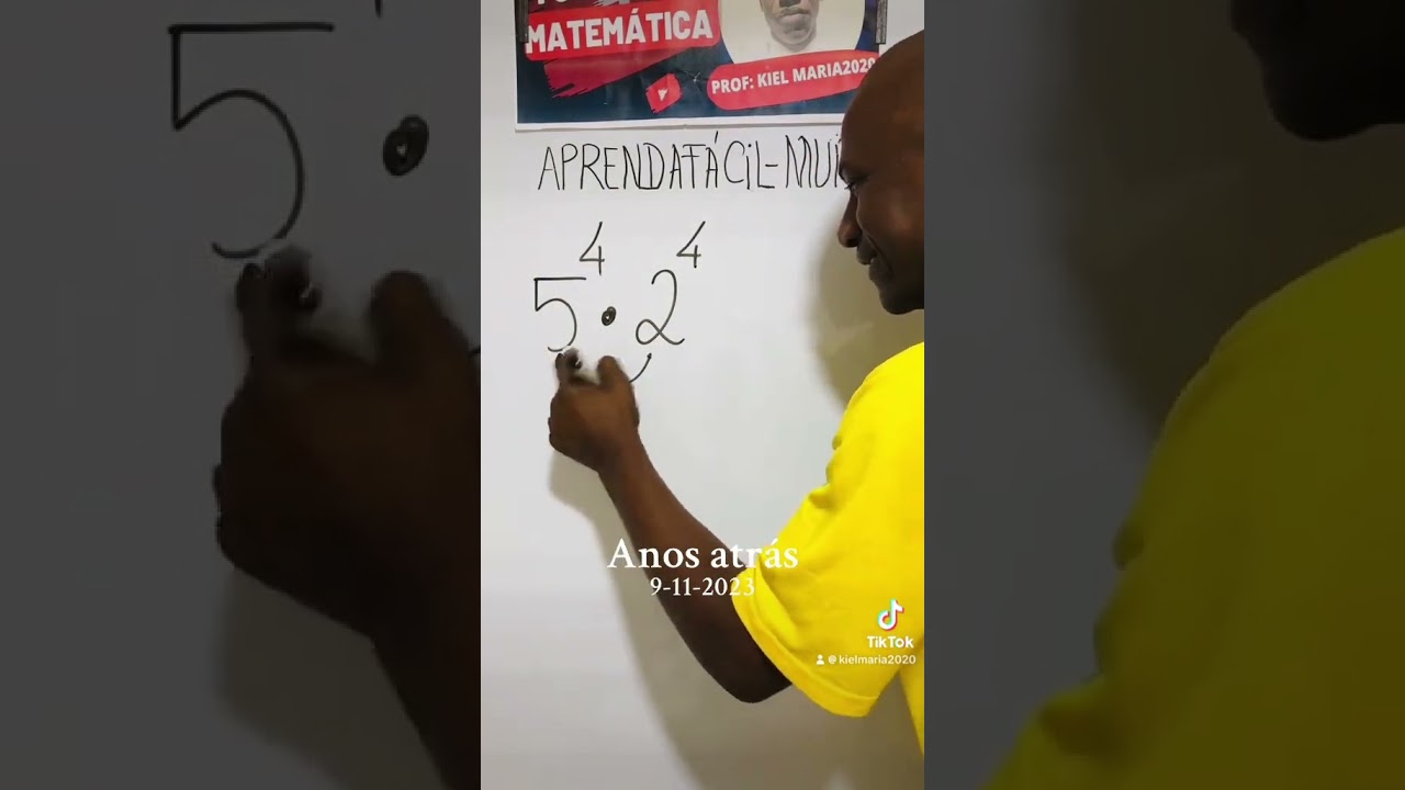 COMO MULTIPLICAR POT&Ecirc;NCIAS DE BASES DIFERENTES E EXPOENTES IGUAIS.-Aprendaf&aacute;cil.