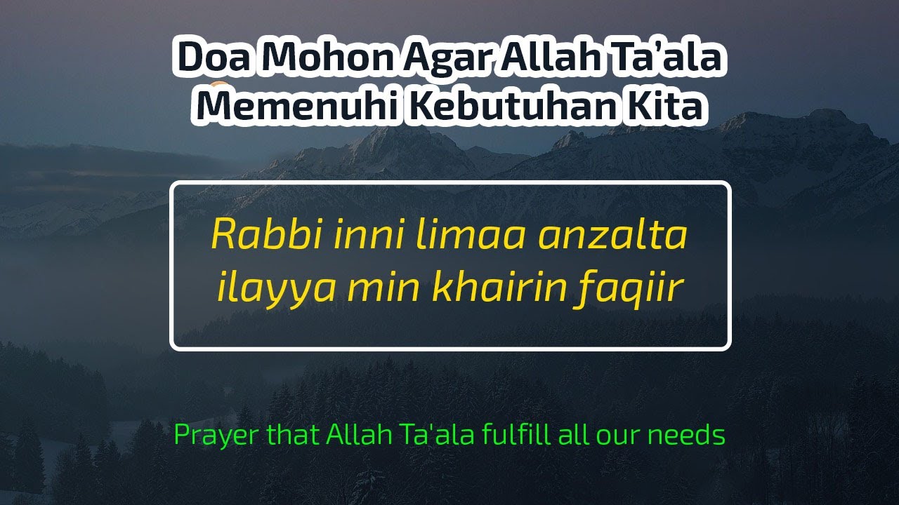 Doa Nabi Musa A.S.: 
